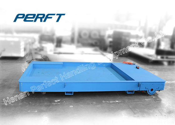 30T Flat Bed Industry Material Transfer Cart With Remote And Hand Wireless Control