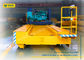 Steel Structure Flat Industrial Transfer Trolley , Solid Rail Transport Van with Low Table