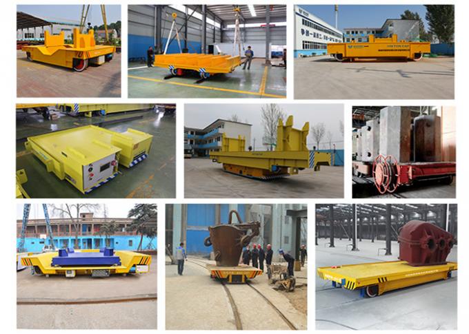 ​30 ton heavy duty industrial Ladle Rail Transfer Cart with Heat insulation and explosion proof material