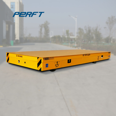 Trackless Transfer Bogie Steerable Molten Metal Transfer Cart On Cement