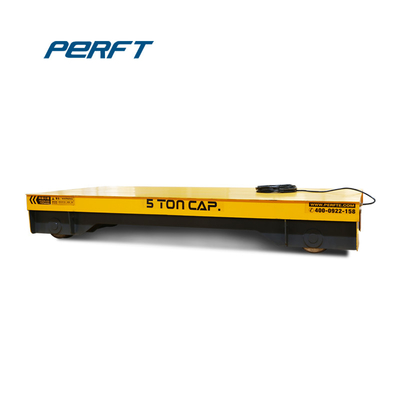 Electric Heavy Duty Machine Steerable Trolley Rail Transfer Cart 20t