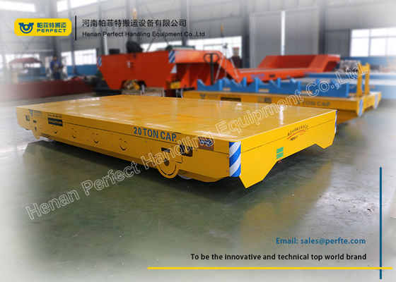 Storaged Battery Industrial Transfer Trolley / Material Transfer Cart