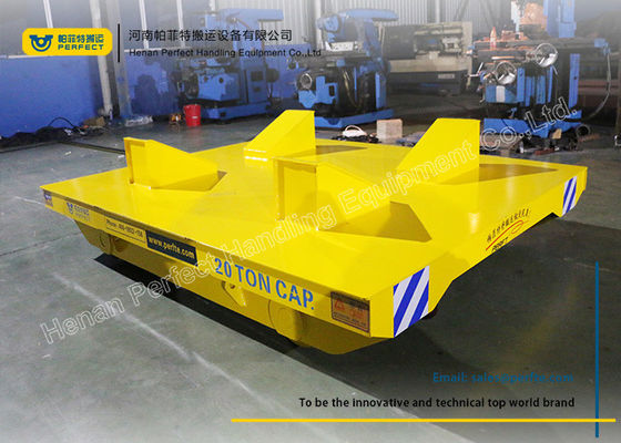 Heat Resistant Coil Transfer Trolley / Warehouse Carts Material Handling Equipment