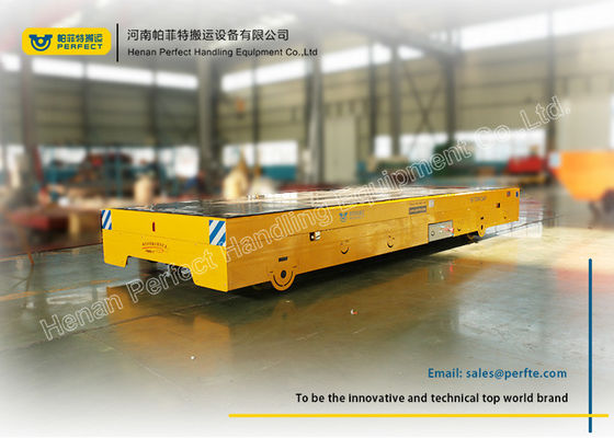 Raw Material Battery Transfer Cart Bogie , Warehouse Automated Guided Carts Explosion Proof