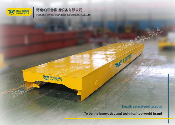 Steel Yellow Battery Transfer Cart Industry Transport Trailer Heat - Resistant