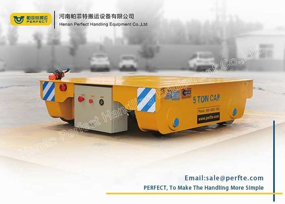 Industrial use remote control motorized 5t battery powered rail transfer cart