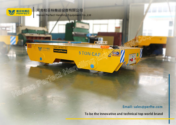 25T transfer trolley motorized trackless cart for crossing workshop