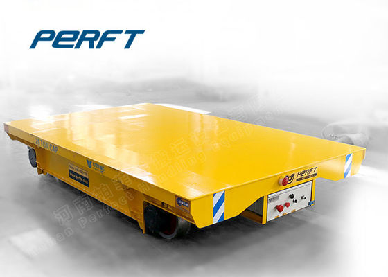 150 T Industrial Large Motorized Heavy Duty Plant Trailer , Material Transfer Trolley