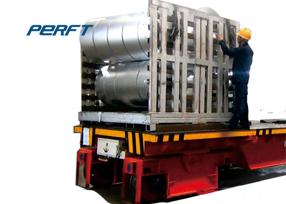 50 Ton Carbon Steel Coil Transfer Car Battery Powered For Aluminum Coil Transportation