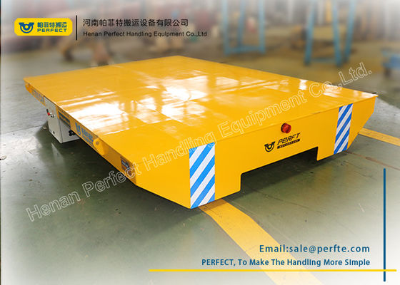 customized industrial transport wagon on rails powered by battery