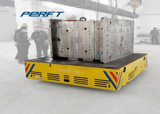 Flat Rail Guided Self Propelled Heavy Load Cart For Die And Mold Transport