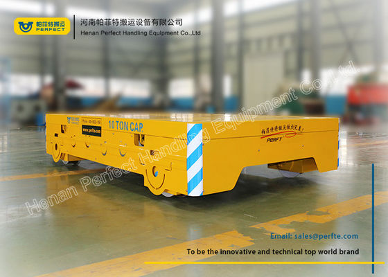 Customized Material Transfer Cart , Electric Material Handling Trolley Transfer Flatbed Cart