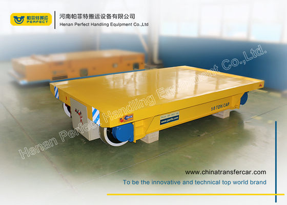 15 Ton Electric Battery Industrial Motorized Carts With Loading Table Rail Cart