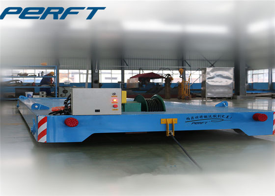 4 wheel Cable Reel Guided Material Transfer Cart can applied in hot metal ladle and molten steel ladle steel factory