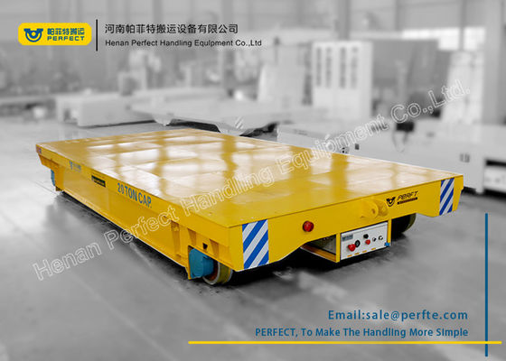 high quality 50t industry battery powered transfer flat cart on rail