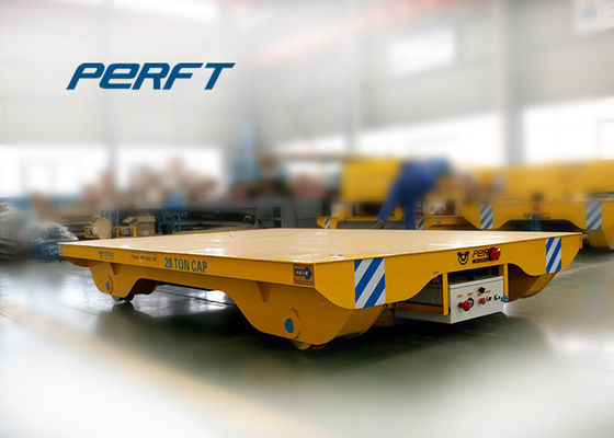 Track Handling Rail Transfer Cart , Electric Flatbed Battery Operated Cart