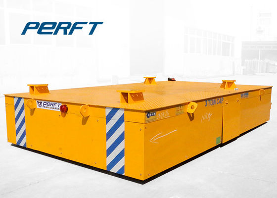 Battery Drive Platform Transfer Van Cargo Transfer Carts Run On Factory Floor