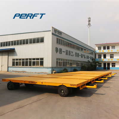 30t Steel Frame Material Flat Bed Platform Steerable Trailer With Non Power