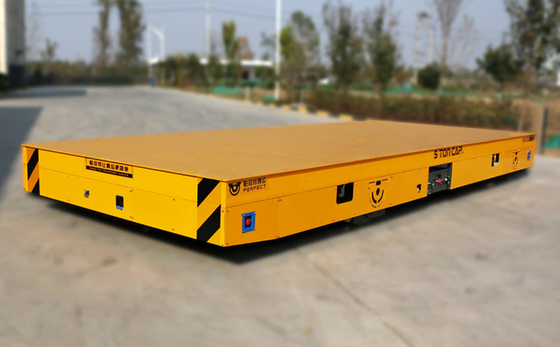 10 Ton Heavy Duty Electric Handling Transfer Bogie Cart On Cement