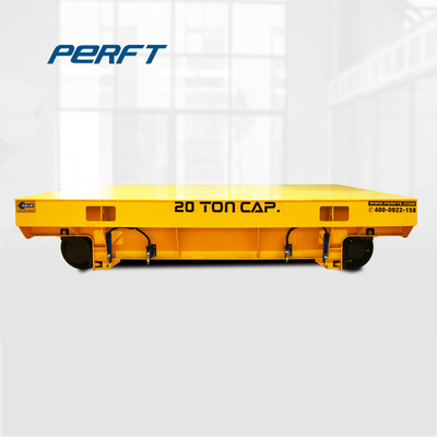 Steel Beam Material Handling Electric Railway Trailer Platform Motorized Wagon