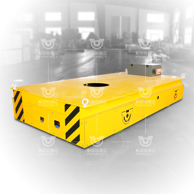 Steel Trackless Automated Workshop Bogie For Steel Beam Transport