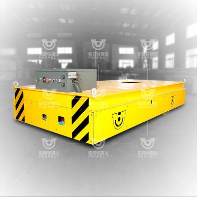 Steel Trackless Automated Workshop Bogie For Steel Beam Transport