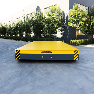 Steel Mill Die Motorized Flat Cart for Bay to Bay Die Transport Cart on Cement Floor