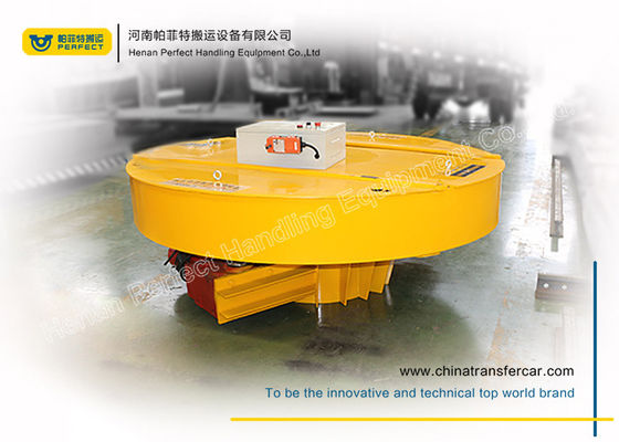 1t Heavy Load Electric Handling Bogie Turntable On Rail For Factories