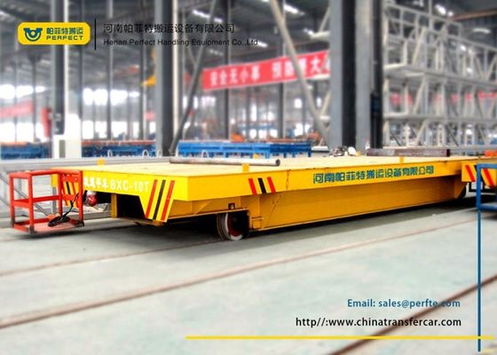 Electric Conductor Rail Powered Q235 Die Transfer Cart Platform Track