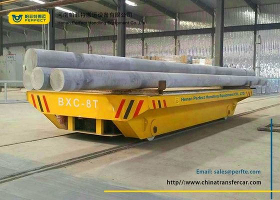 Electric Conductor Rail Powered Q235 Die Transfer Cart Platform Track