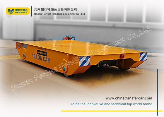 100t Heavy Duty Motorized Transfer Cart For Transport Large Machines