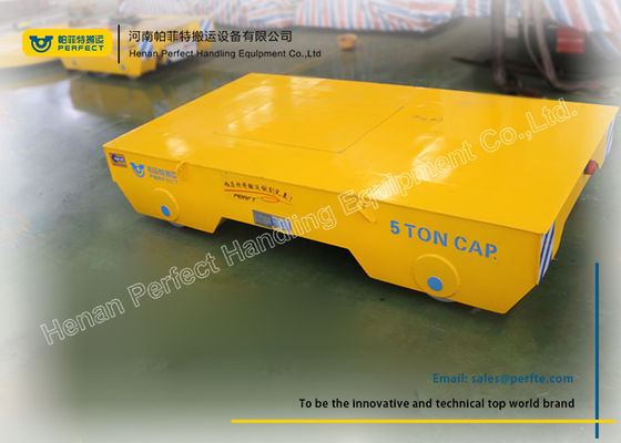 Wide Platform Industrial Transfer Trolley With Steel Box Girder Structure