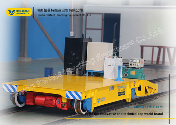 Motorized Heavy Duty Plant Trailer Versatile Track Carriage For Warehouse