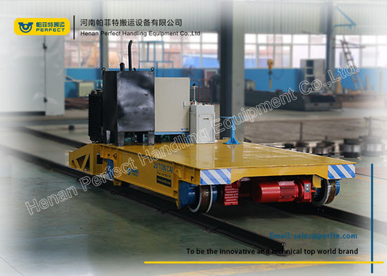 Motorized Heavy Duty Plant Trailer Versatile Track Carriage For Warehouse