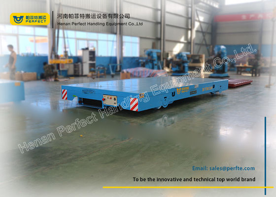 20 Ton Industrial Transfer Trolley Heavy Cargo Rail Flat Cart Work With Crane