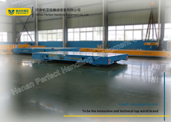 20 Ton Industrial Transfer Trolley Heavy Cargo Rail Flat Cart Work With Crane