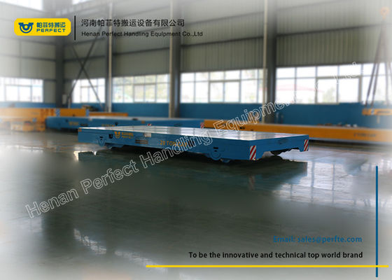 20 Ton Industrial Transfer Trolley Heavy Cargo Rail Flat Cart Work With Crane