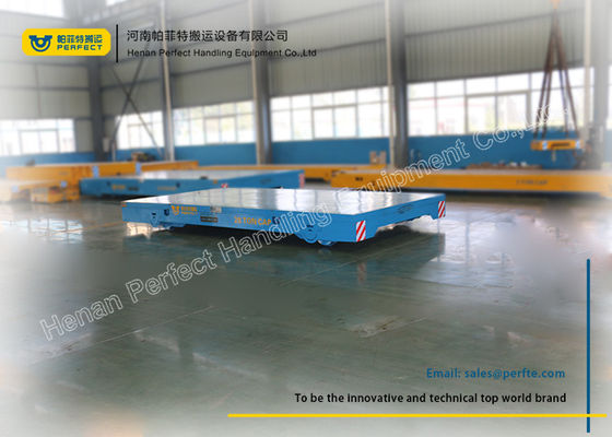 20 Ton Industrial Transfer Trolley Heavy Cargo Rail Flat Cart Work With Crane