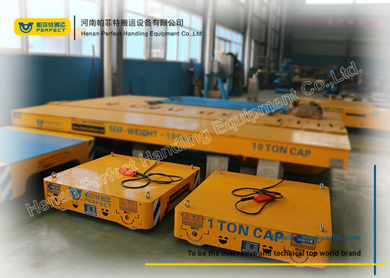 Detachable Steel Electric Heavy Duty Plant Trailer / Rail Transfer Trolley