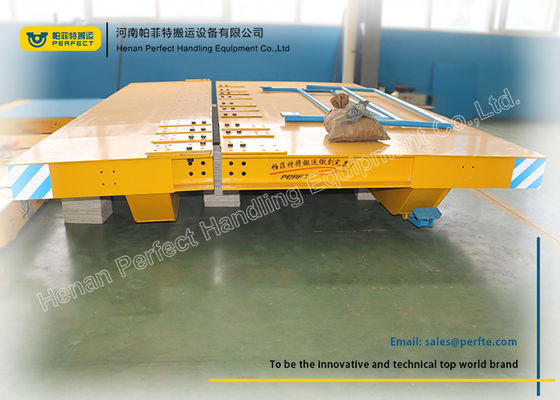 Detachable Steel Electric Heavy Duty Plant Trailer / Rail Transfer Trolley