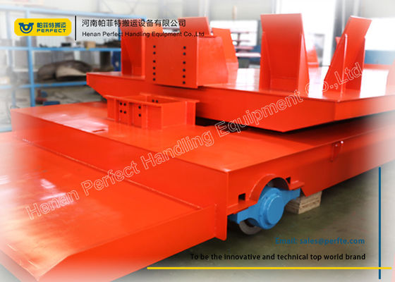 Heavy Duty Flat Rail Transfer Cart Customized Parameter Improve Working Efficiency