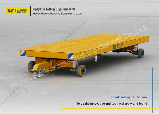 Four Wheeler Steering Large Plant Trailer Steel Platform Industrial Truck