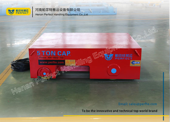 5 Ton Load Motorised Transfer Trolley For Short Distance Transportation