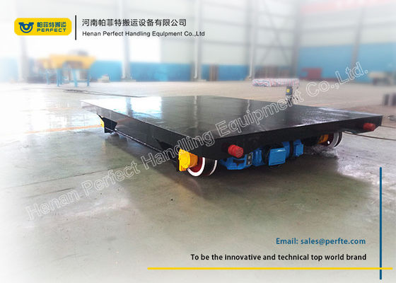 Material Transportation Heavy Duty Plant Trailer / Motorized Transfer Trolley