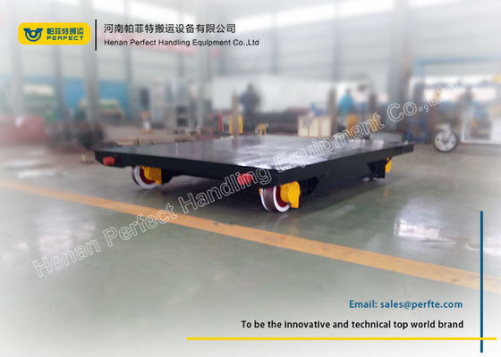 Material Transportation Heavy Duty Plant Trailer / Motorized Transfer Trolley