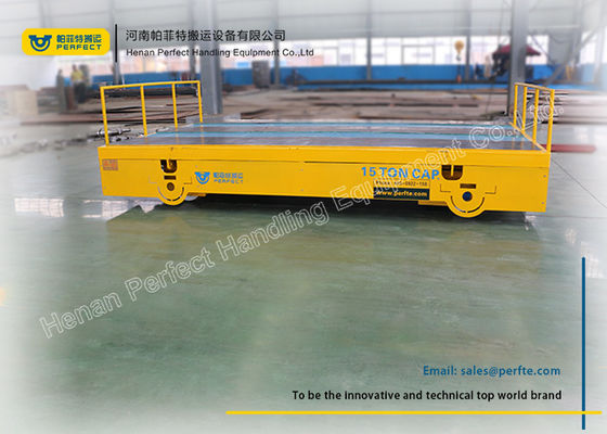 Mould Heavy Duty Plant Trailer Electric Building Site Track Bogie Handling Vehicle