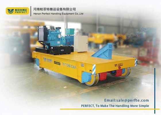 Heavy Material Transfer Cart Curved Rails Moving Flat Car Save Labor Force