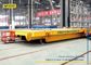 PLC Controlled Battery Transfer Cart , Rail Drive Steel Platform Motorized Wagon
