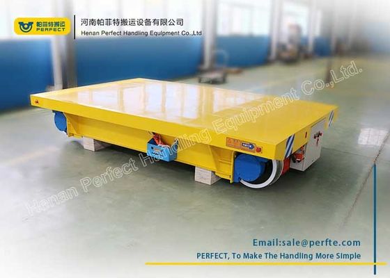 50 T Cable Heavy Industrial Transfer Trolley Solid Electric Bogie For Workshop