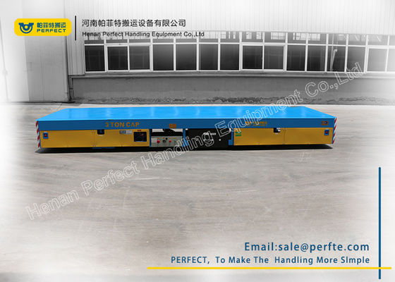 Trackless Transfer Bogie Electric Trailer Trolley Low Noise Easy Operation